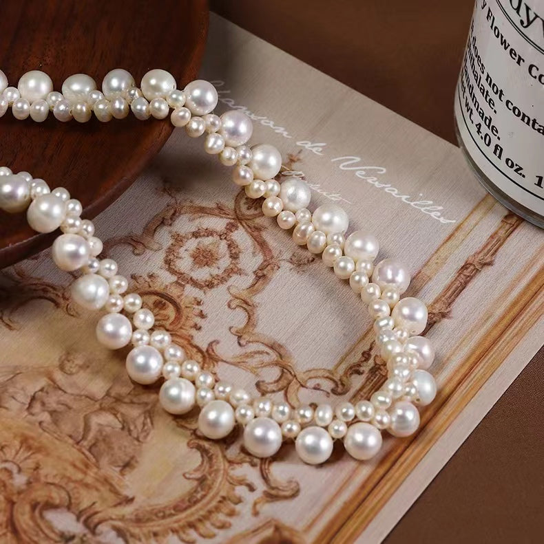 Collier Déesse de l'Éclat en Perles d'Eau Douce Véritables