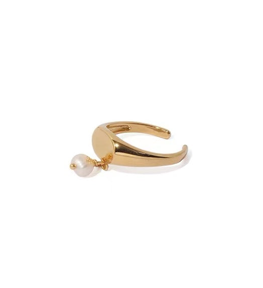 Genuine Freshwater Baroque Pearl City Glamour Ring