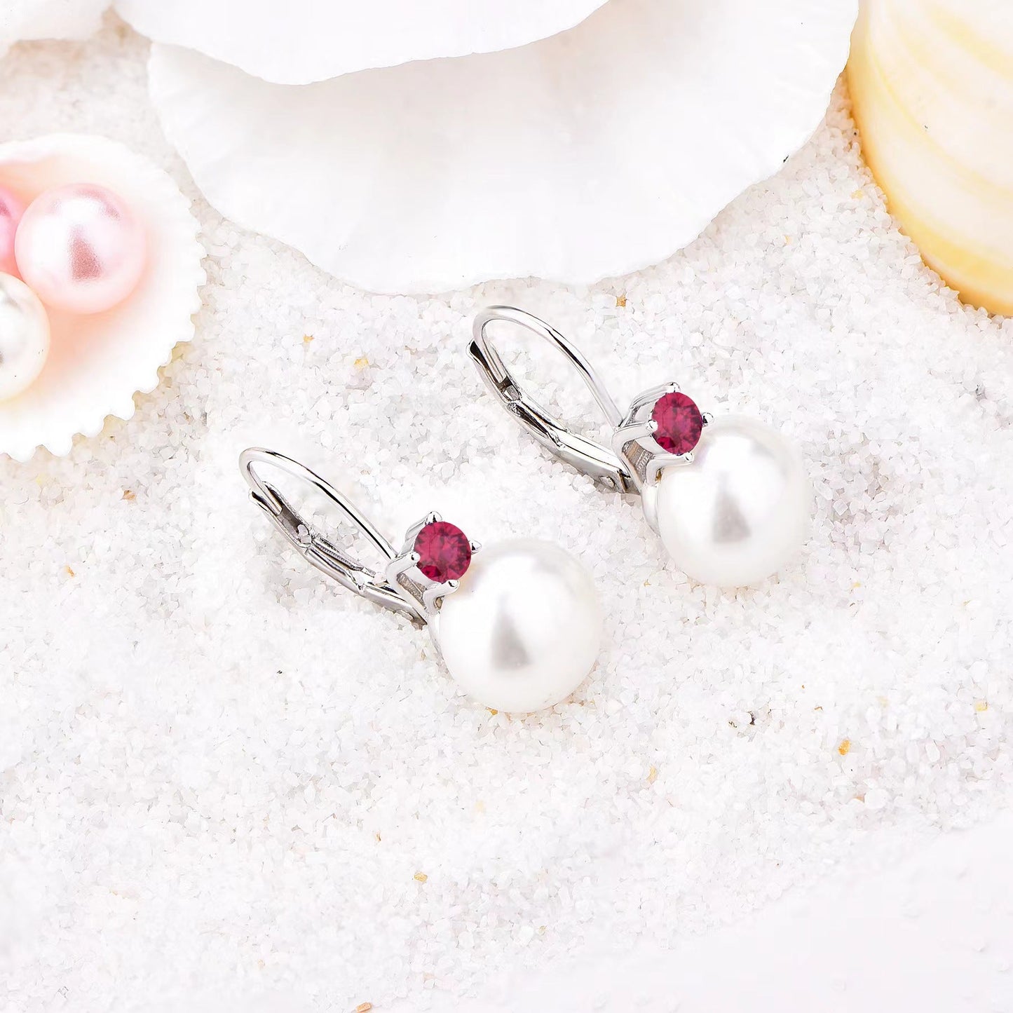 Boucles d'oreilles Candy en perles d'eau douce véritables