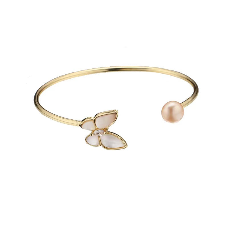Genuine Freshwater Baroque Pearl Butterfly Bracelet (Limited Edition)