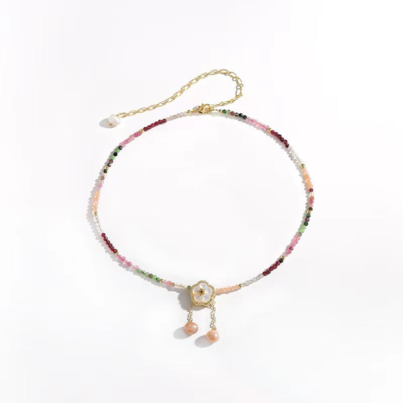 Collier Sakura en perles d'eau douce véritables