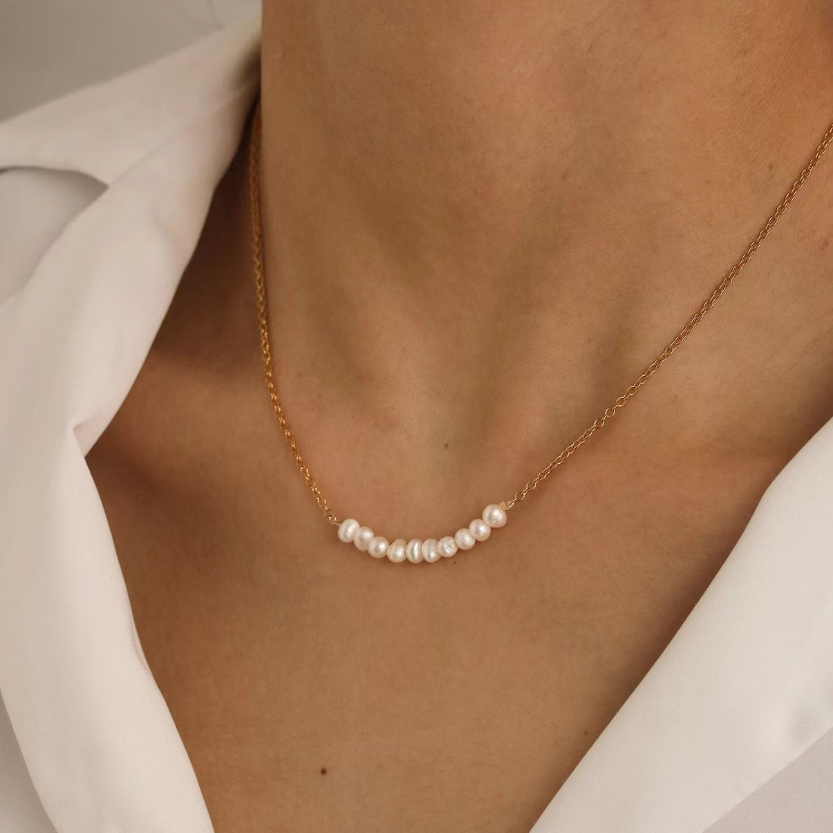 Genuine Natural Freshwater Pearl Chloe Necklace