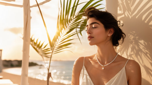 Minimal Pearl Jewelry for British Summer Holidays | Elegant Coastal Style