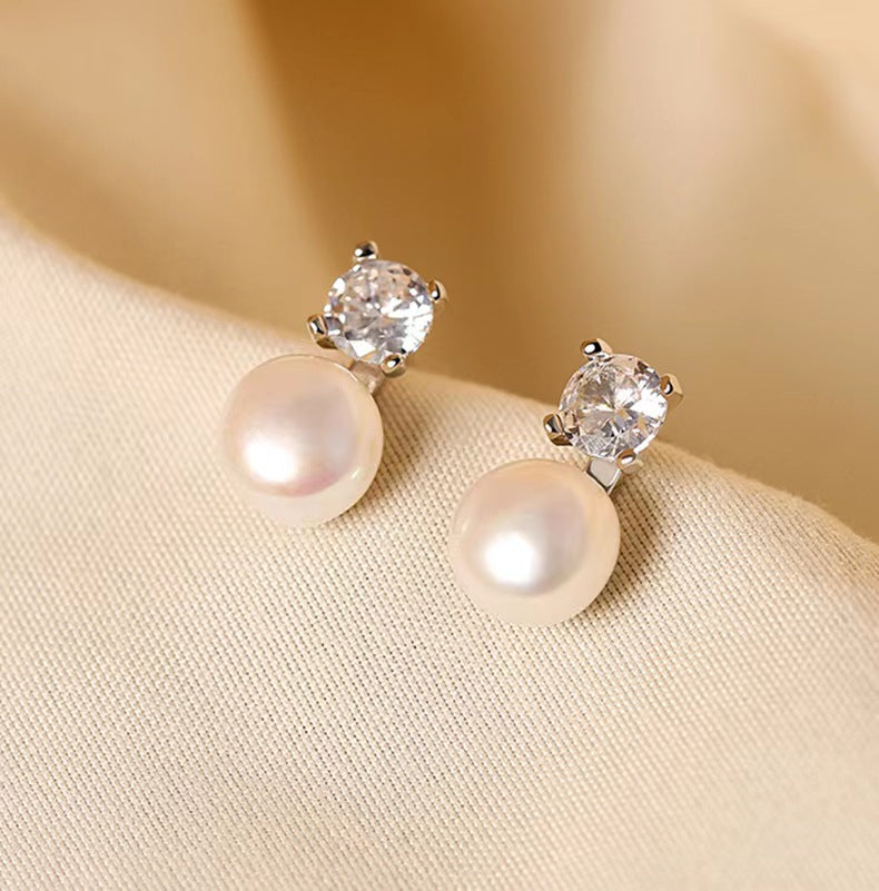 Boucles d'oreilles en perles d'eau douce véritables