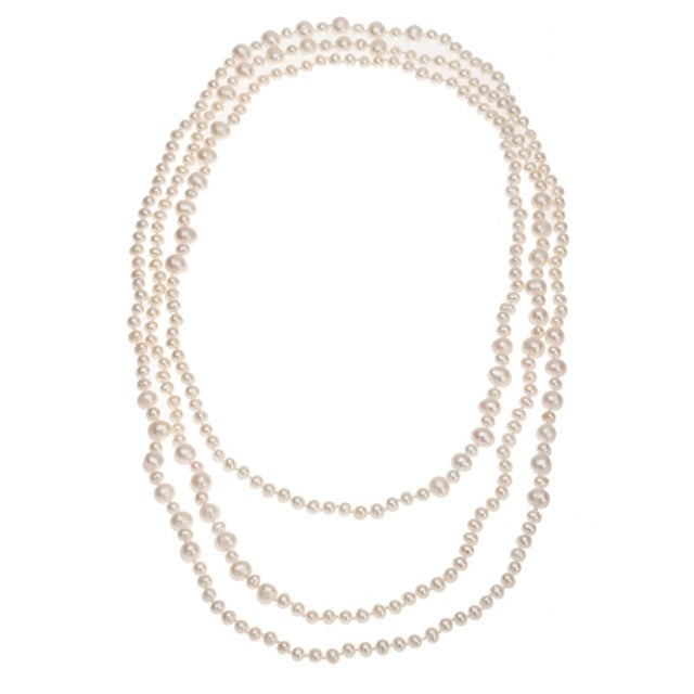 Collar Leilani barroco de agua dulce genuino