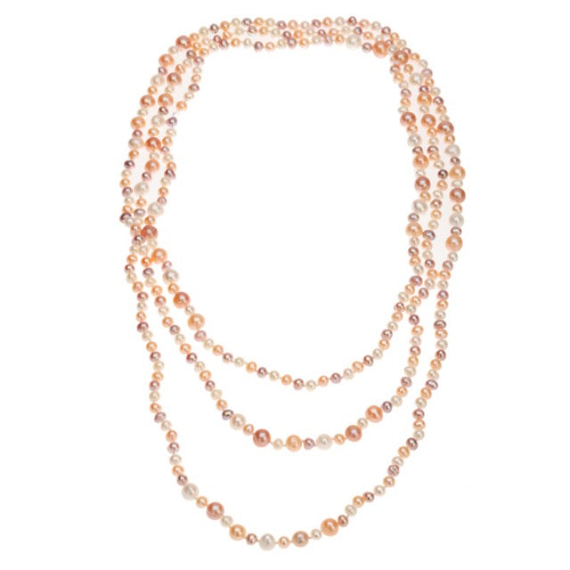 Collar Leilani barroco de agua dulce genuino