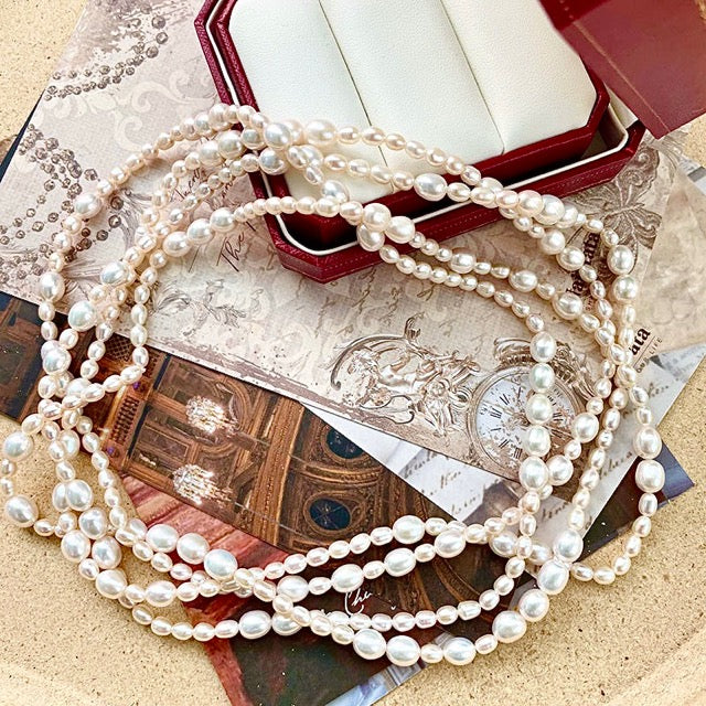 Collier Ariana baroque d'eau douce authentique