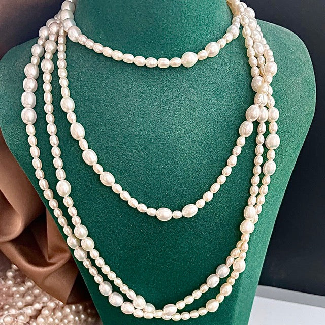 Collier Ariana baroque d'eau douce authentique