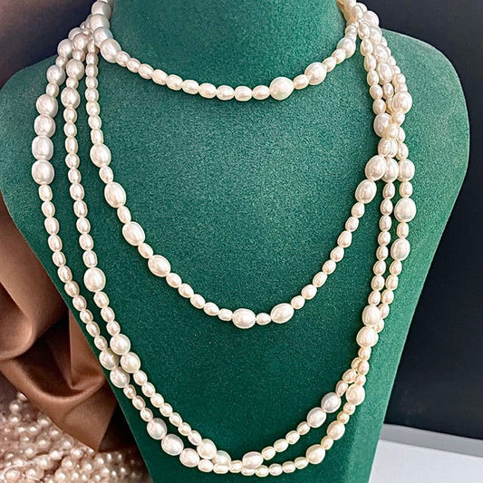 Genuine Freshwater 180cm Teardrop Pearl Ariana Necklace
