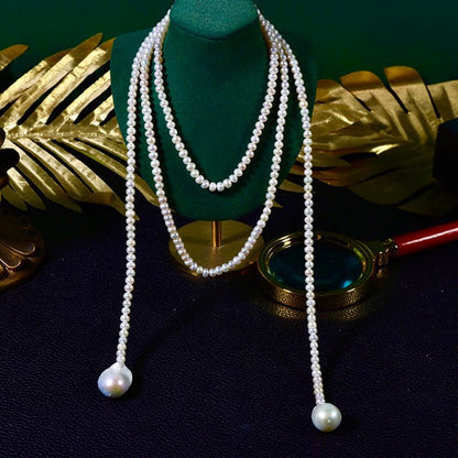 Collar Kinsley de auténtica perla barroca de agua dulce