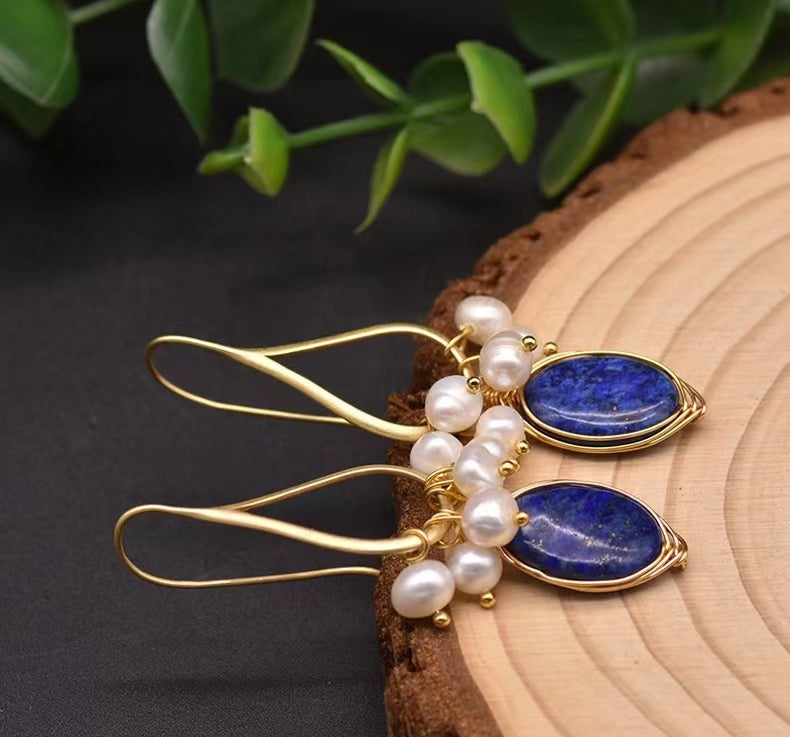 Genuine Freshwater Baroque Pearl / Genuine  Freshwater Pearl Forest Department Earrings