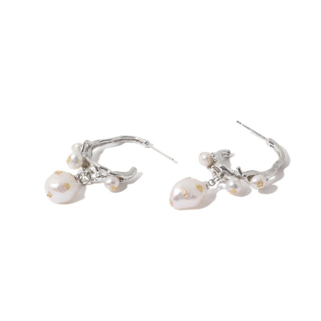 Boucles d'oreilles Mayfair en véritables perles d'eau douce