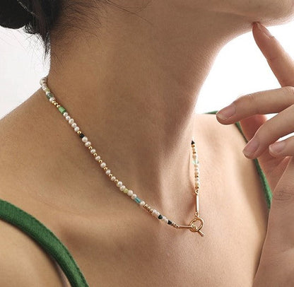 Collar Celina de perlas de agua dulce genuinas