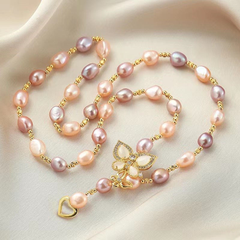 Collar de Cecilia con perlas de agua dulce genuinas