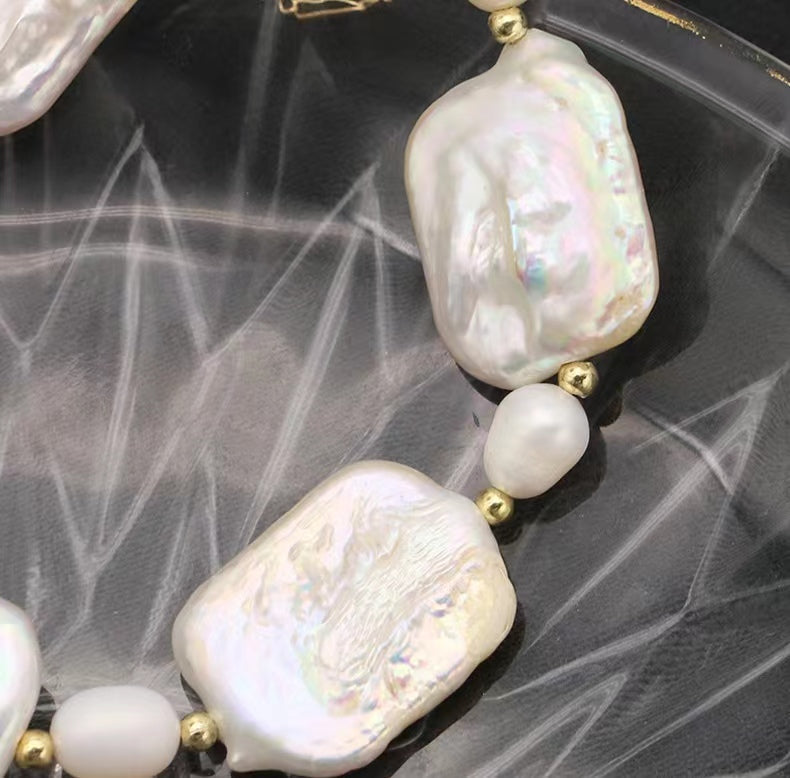 Genuine Freshwater Baroque Pearl Aurora Bracelet (Limited Edition)
