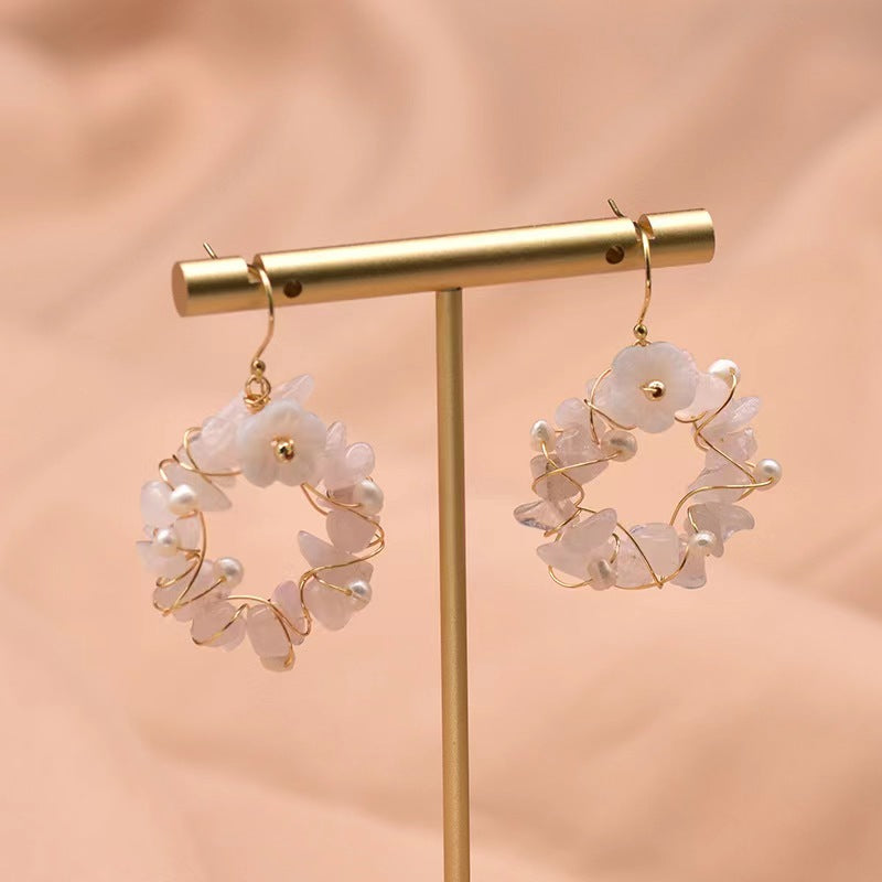 Genuine Freshwater Baroque Pearl / Genuine  Freshwater Pearl Forest Department Earrings