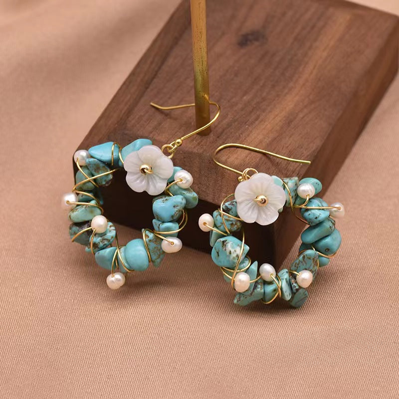 Genuine Freshwater Baroque Pearl / Genuine  Freshwater Pearl Forest Department Earrings