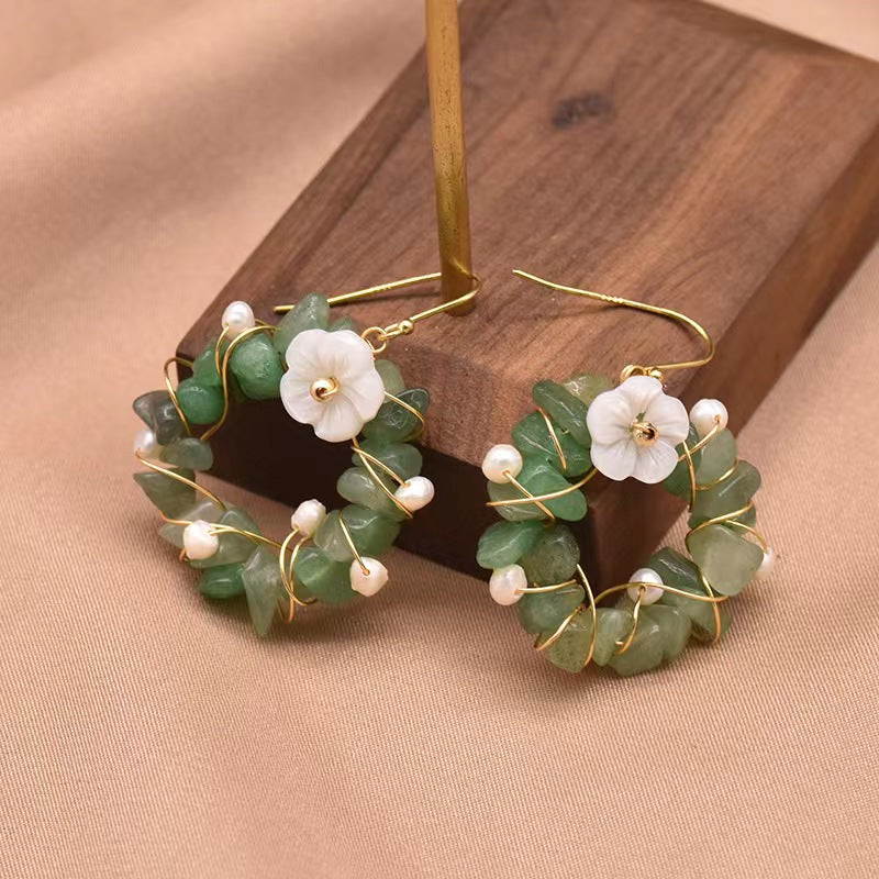 Genuine Freshwater Baroque Pearl / Genuine  Freshwater Pearl Forest Department Earrings