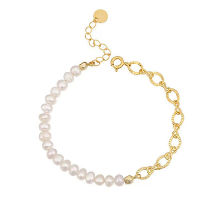 Genuine Freshwater Pearl S925 Silver Goddess Bracelet