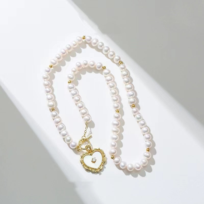 Collier Elise en véritables perles d'eau douce
