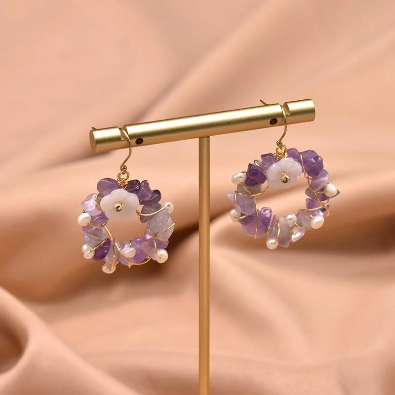 Genuine Freshwater Baroque Pearl / Genuine  Freshwater Pearl Forest Department Earrings