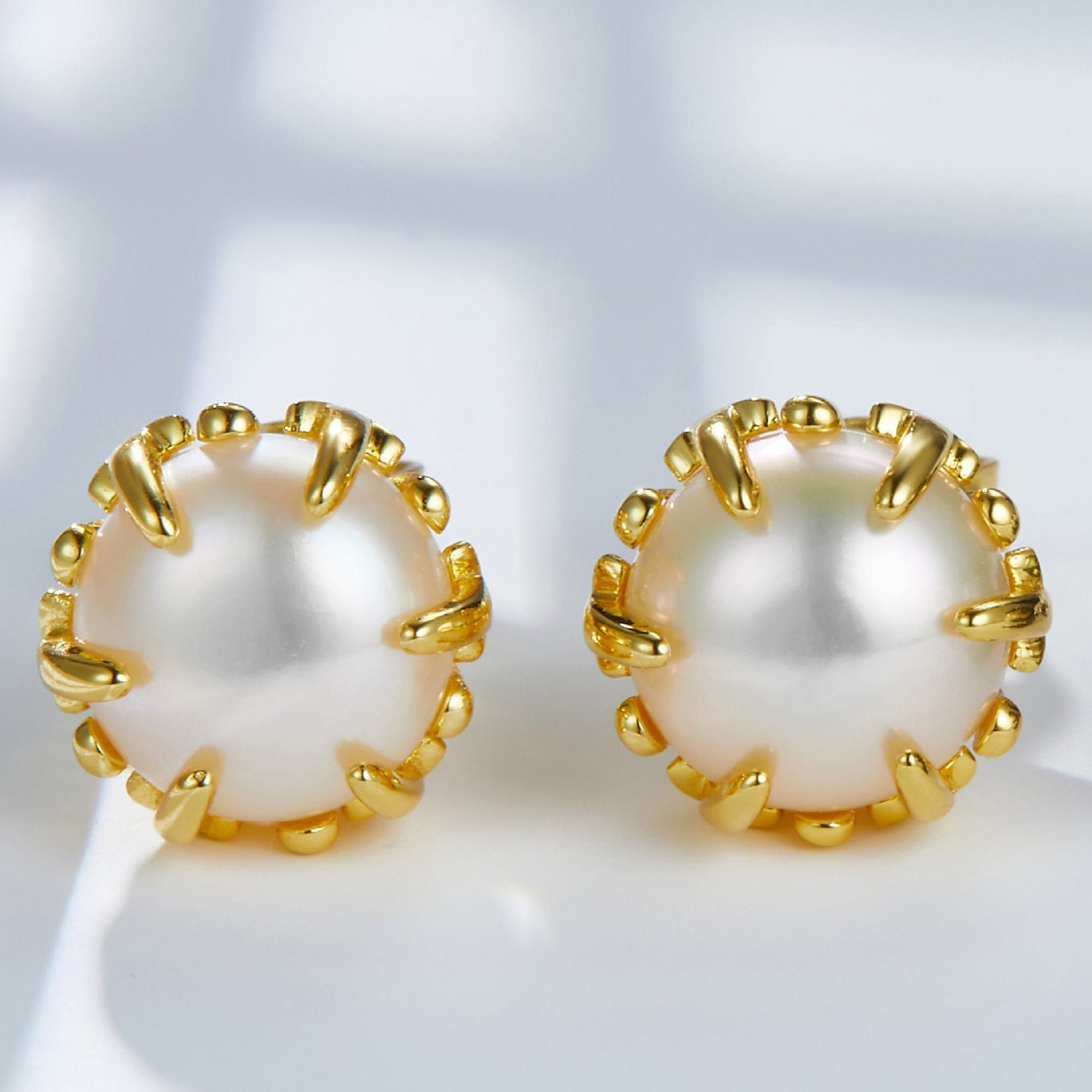 Pendientes de auténtica perla natural de agua dulce