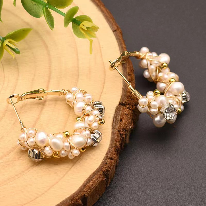 Genuine Freshwater Pearl Mysterious Fruit Earrings