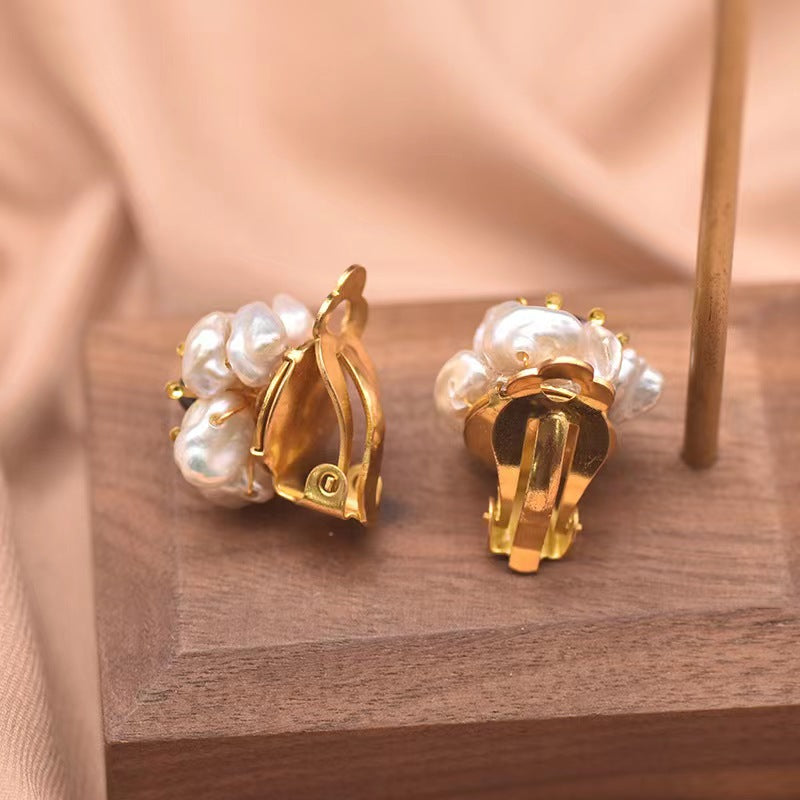 Genuine Freshwater Baroque Pearl / Genuine  Freshwater Pearl Forest Department Earrings