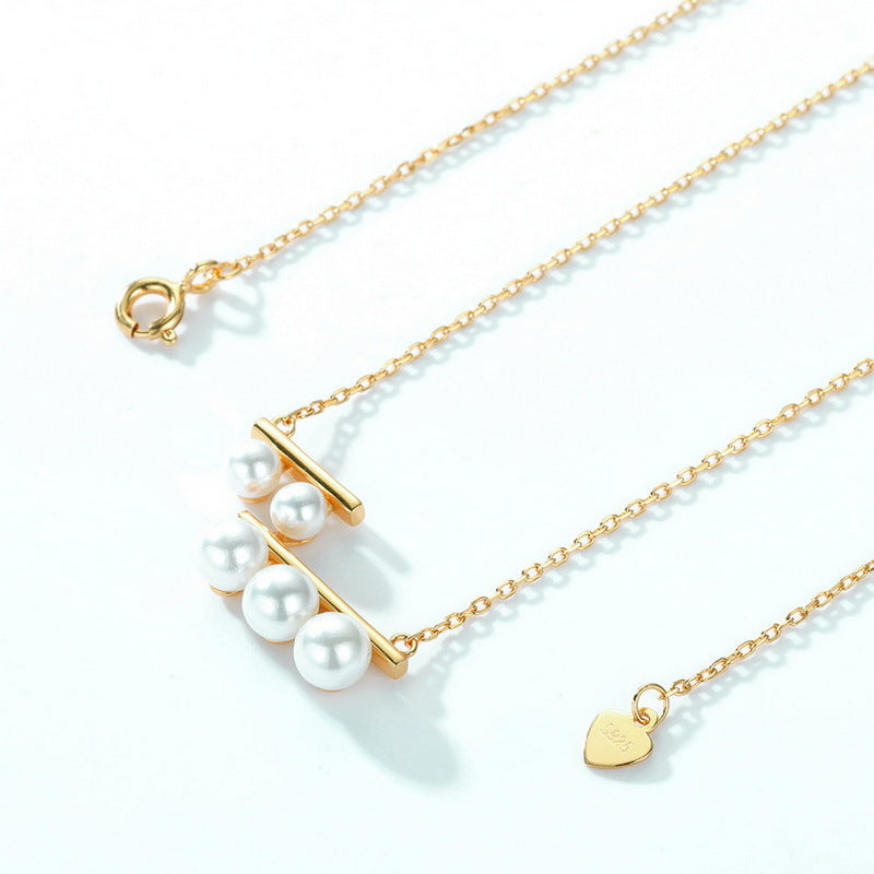 Collar de órgano sagrado de concha y perla hecho a mano