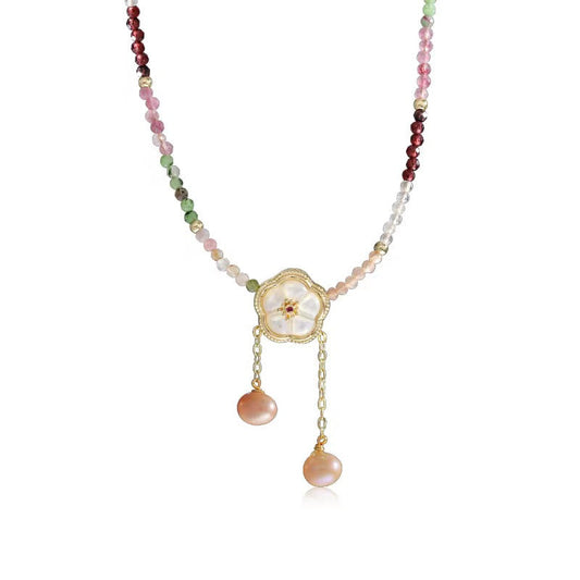 Collier Sakura en perles d'eau douce véritables