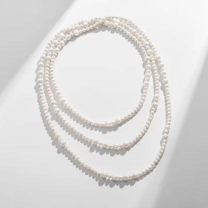 Genuine Freshwater Pearl Extra-Long Silvia  Necklace