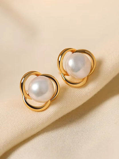 Genuine Freshwater Pearl Light Bulb Earrings