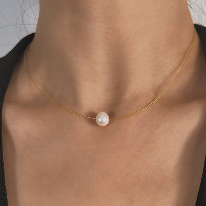 Genuine Freshwater Pearl Double Layer Necklace