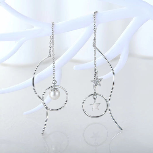 Boucles d'oreilles en véritable poire d'eau douce Star Dream