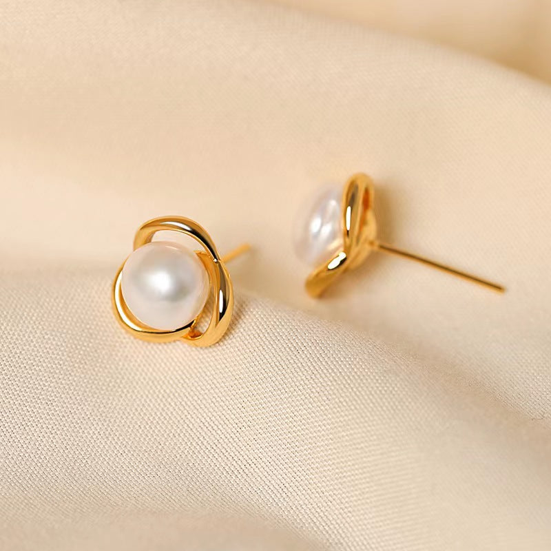 Boucles d'oreilles en perles d'eau douce véritables