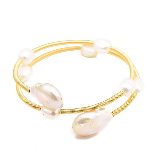 Bracelet en perles d'eau douce baroques véritables cerises (édition limitée)