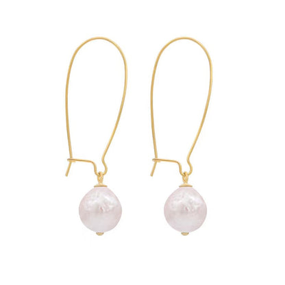 Genuine Freshwater Pearl S925 Silver Afterglow Earrings