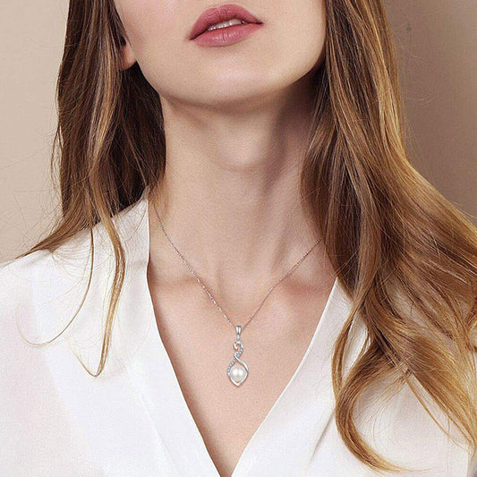 Collier de perles d'eau douce véritables vagues de l'océan