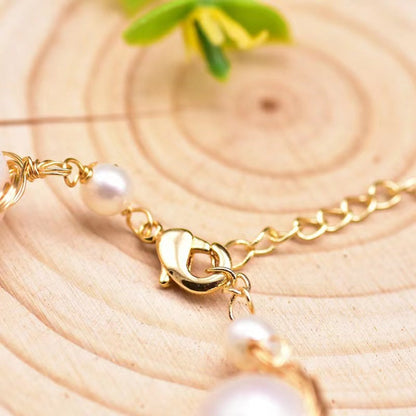 Bracelet Diana en véritables perles d'eau douce baroques