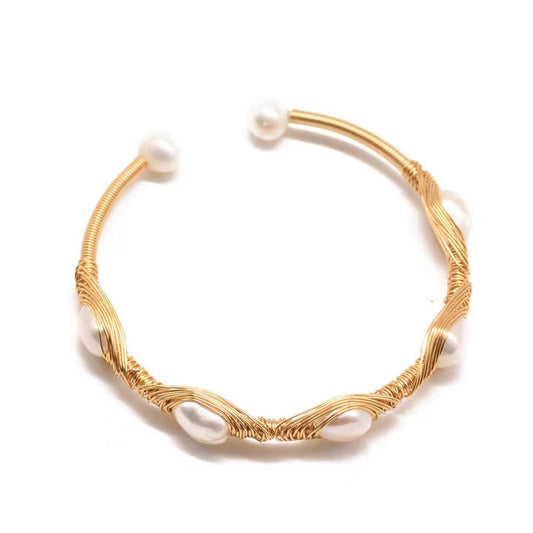 Bracelet en perles d'eau douce baroques authentiques (édition limitée)