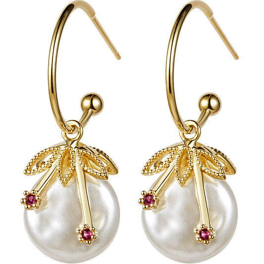 Boucles d'oreilles étoile filante en perles d'eau douce véritables
