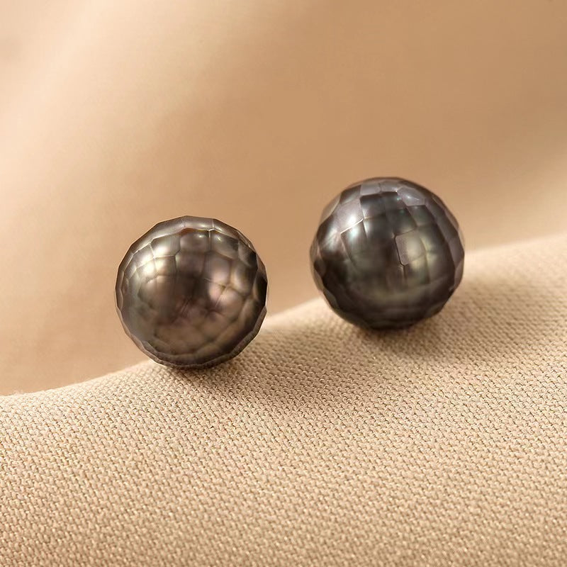 Boucles d'oreilles Corlene en véritable perle d'eau de mer