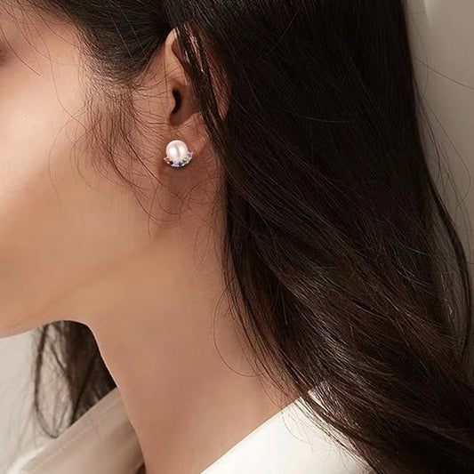 Boucles d'oreilles Rainbow Bridge en perles d'eau douce véritables
