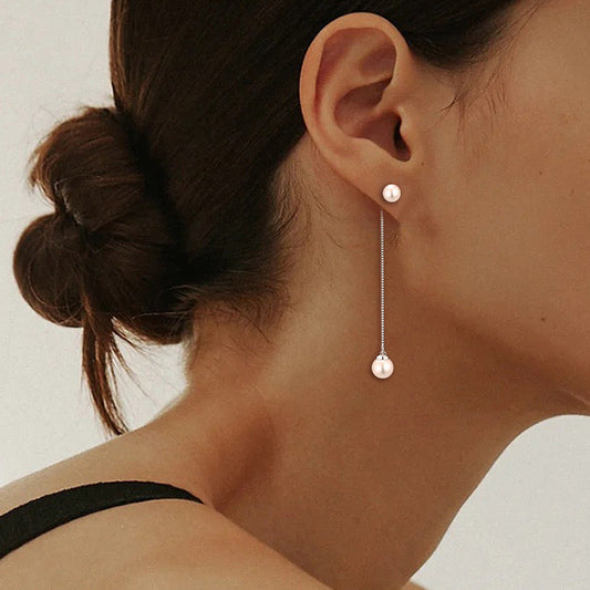 Boucles d'oreilles Twilight en perles d'eau douce véritables