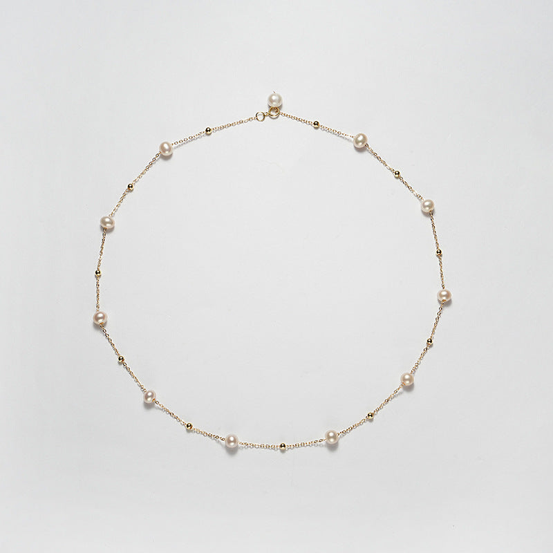 Genuine Freshwater Starlight Pearl Necklace – Sweet Collarbone Chain
