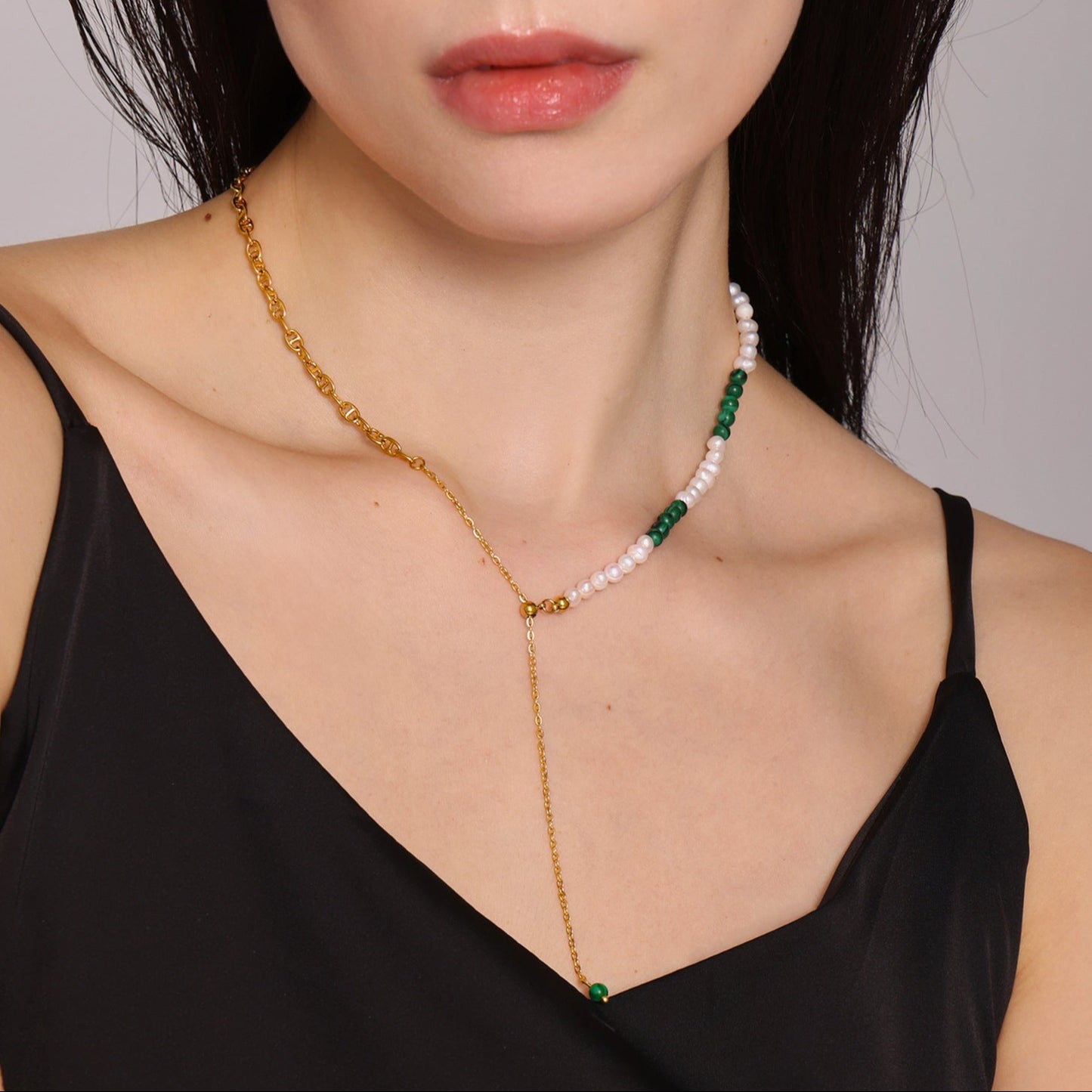 Genuine Freshwater Pearl Titanium Steel The Wizard of Oz Necklace