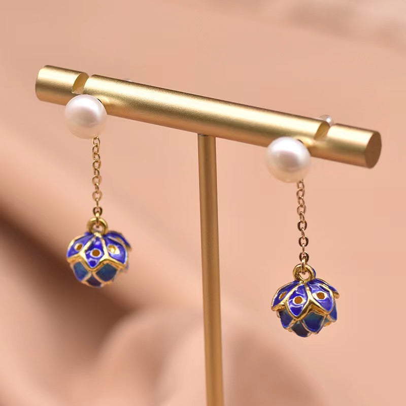 Genuine Freshwater Baroque Pearl / Genuine  Freshwater Pearl Forest Department Earrings