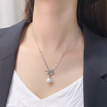 Collar de plata maciza S925 con auténtica perla barroca y un sueño hecho realidad