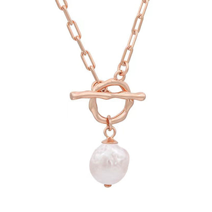Collar de plata maciza S925 con auténtica perla barroca y un sueño hecho realidad