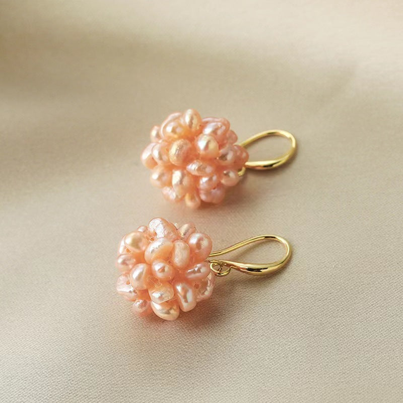 Ensemble de roses en perles d'eau douce véritables